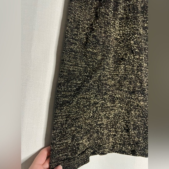 Intimately Free People Black and Gold Metallic Racerback Tank Top - Picture 4 of 5